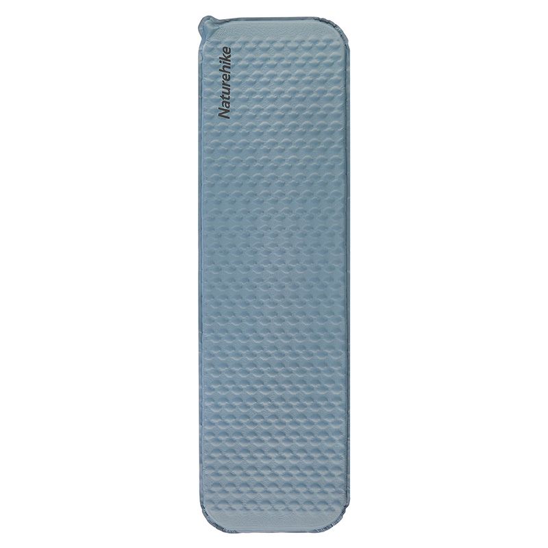 Матрац туристичний надувний одномісний  Naturehike CNK2300DZ013, 185x55x3.5 см, блакитний, прямокутний
